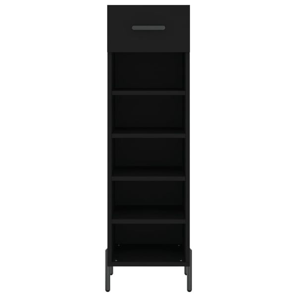 vidaXL skoskab 30x35x105 cm konstrueret træ sort