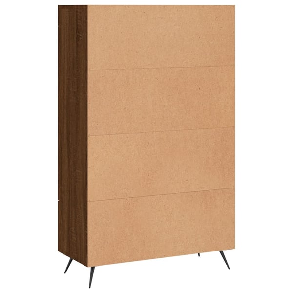 vidaXL Highboard brun eik 69,5x31x115 cm konstruert tre