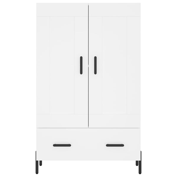 vidaXL Highboard hvit 69,5x31x115 cm konstruert tre