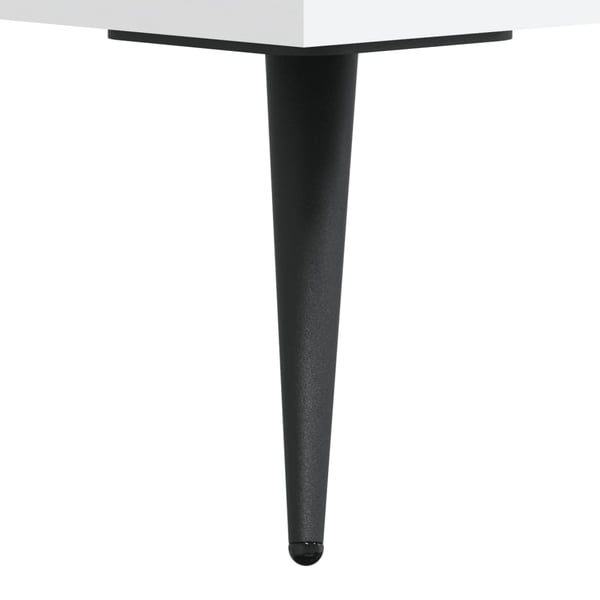 vidaXL Hylle hvit 34,5x32,5x90 cm konstruert tre