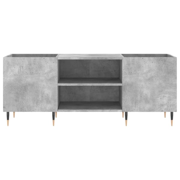 vidaXL Hifi-benk betonggrå 121x38x48 cm konstruert tre