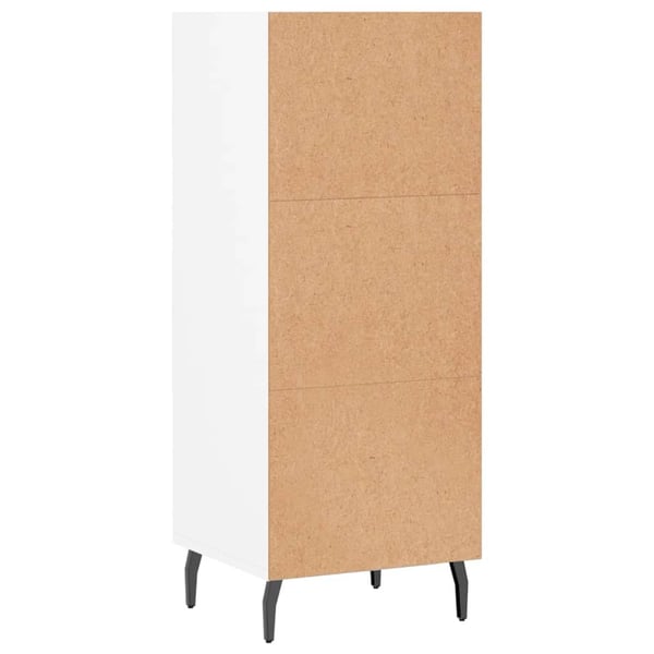 vidaXL Skjenk hvit 34,5x32,5x90 cm konstruert tre