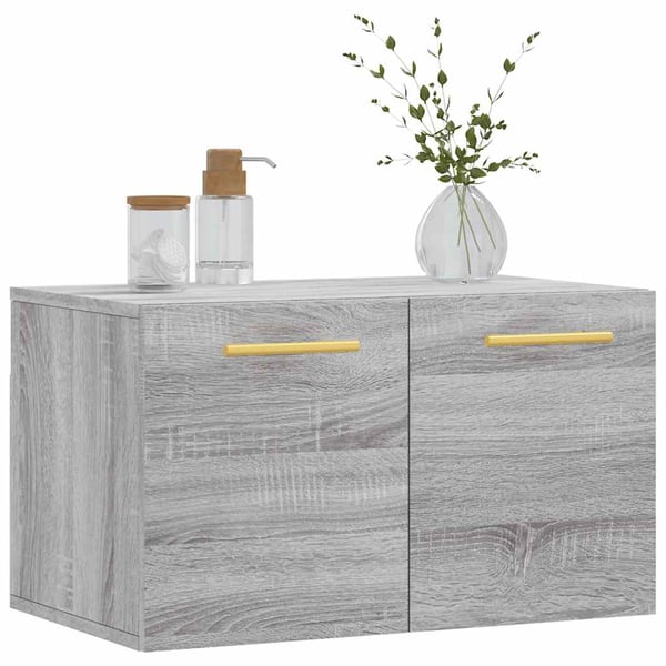 vidaXL Seinäkaappi harmaa Sonoma 60x36,5x35 cm tekninen puu