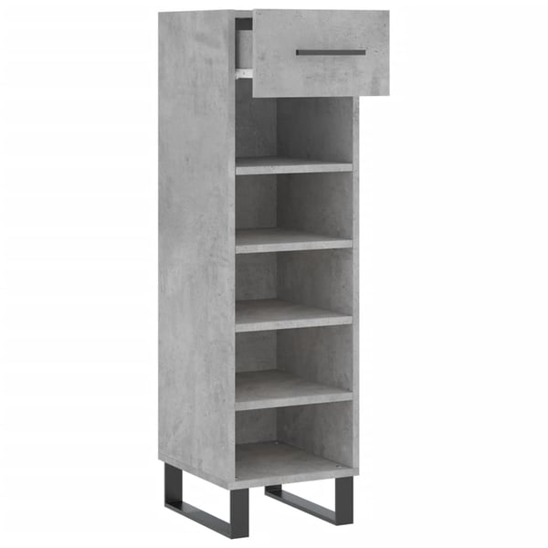 vidaXL skoreol 30x35x105 cm konstrueret træ betongrå