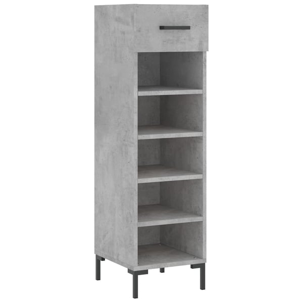 vidaXL skoreol 30x35x105 cm konstrueret træ betongrå
