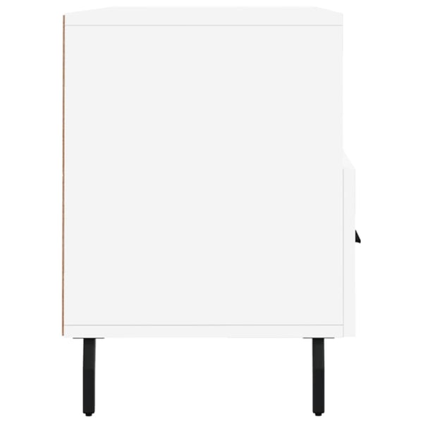 vidaXL TV-benk hvit 102x36x50 cm konstruert tre