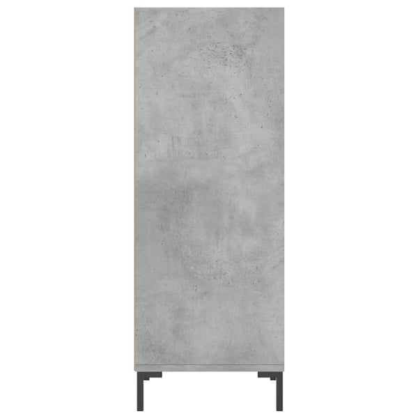 vidaXL Skjenk betonggrå 34,5x32,5x90 cm konstruert tre