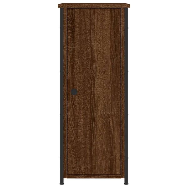 vidaXL Nattbord 2 stk brun eik 32x42x80 cm konstruert tre
