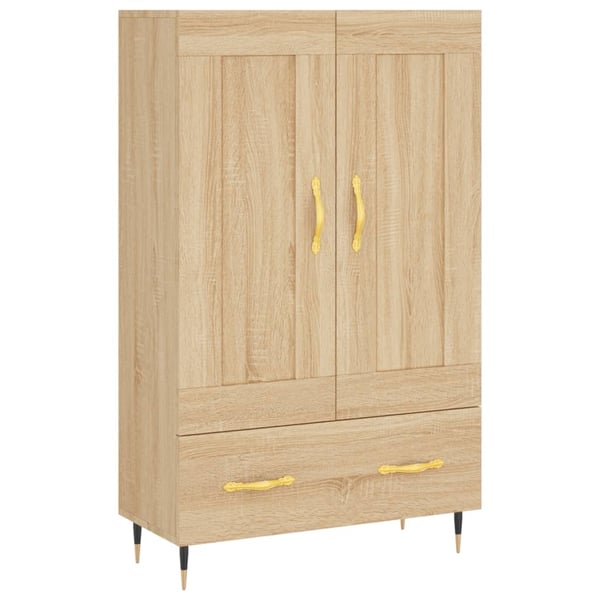 vidaXL Highboard sonoma eik 69,5x31x115 cm konstruert tre