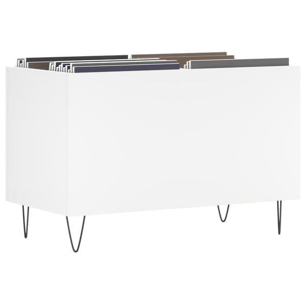 vidaXL Hifi-benk hvit 74,5x38x48 cm konstruert tre