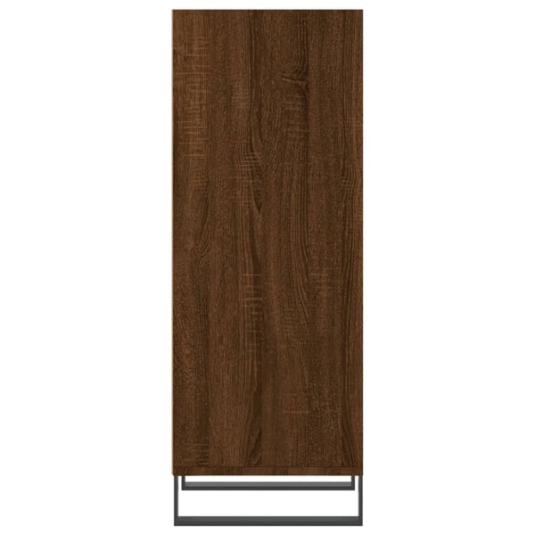 vidaXL Skjenk brun eik 34,5x32,5x90 cm konstruert tre