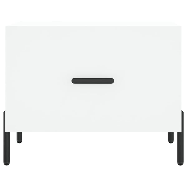 vidaXL Salongbord hvit 50x50x40 cm konstruert tre
