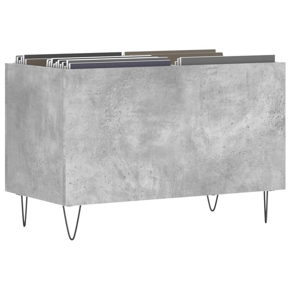 vidaXL Hifi-benk betonggrå 74,5x38x48 cm konstruert tre