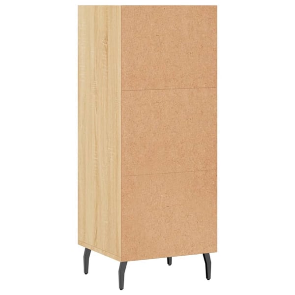 vidaXL Skjenk sonoma eik 34,5x32,5x90 cm konstruert tre