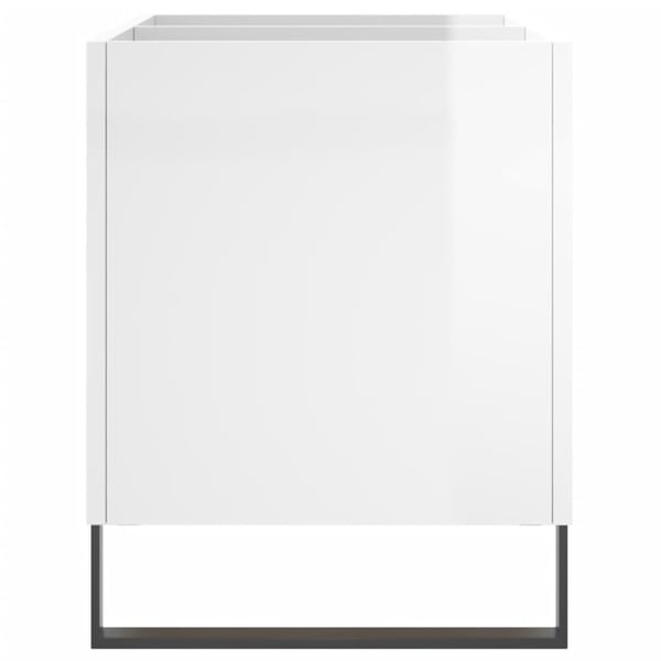 vidaXL vinylskab 74,5x38x48 cm konstrueret træ hvid højglans