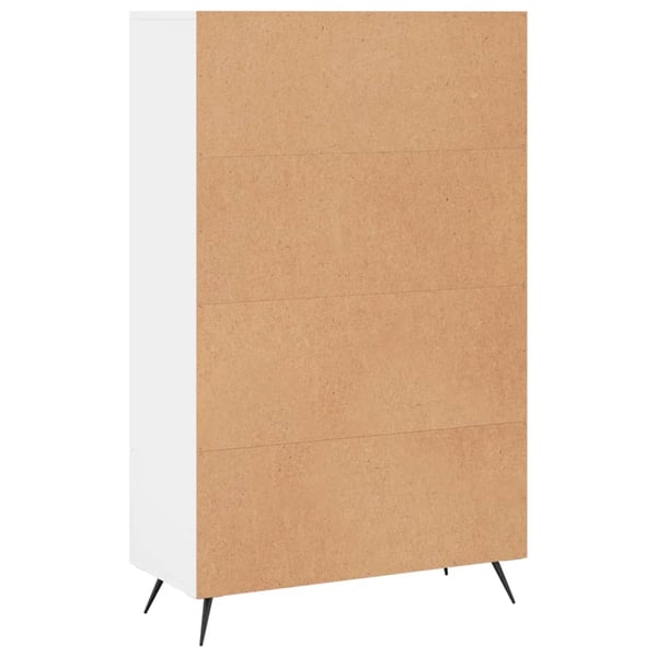 vidaXL Highboard hvit 69,5x31x115 cm konstruert tre