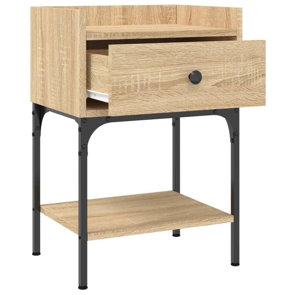 vidaXL Nattbord 2 stk sonoma eik 40,5x31x60 cm konstruert tre