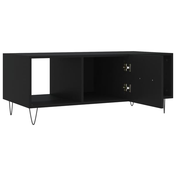 vidaXL sofabord 102x50x40 cm konstrueret træ sort