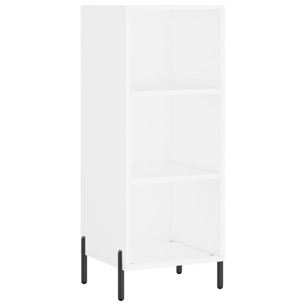 vidaXL skænk 34,5x32,5x90 cm konstrueret træ hvid