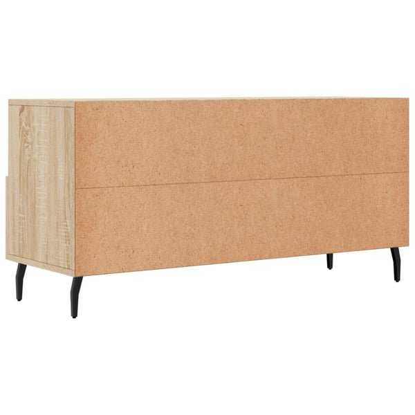 vidaXL TV-benk sonoma eik 102x36x50 cm konstruert tre