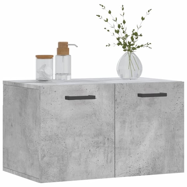 vidaXL Veggskap betonggrå 60x36,5x35 cm konstruert tre