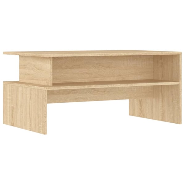 vidaXL Salongbord sonoma eik 90x55x42,5 cm konstruert tre