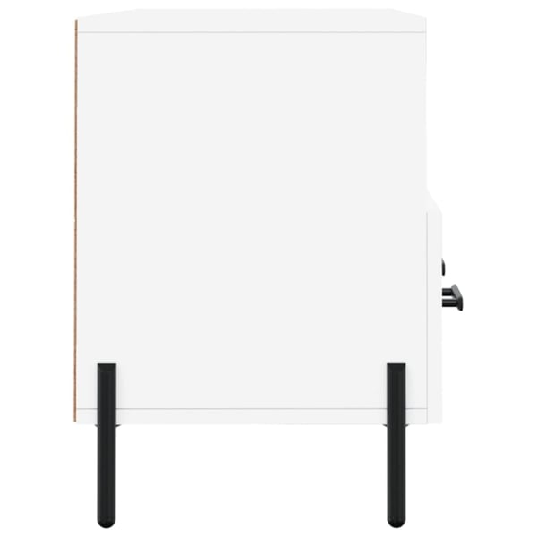 vidaXL TV-benk hvit 102x36x50 cm konstruert tre