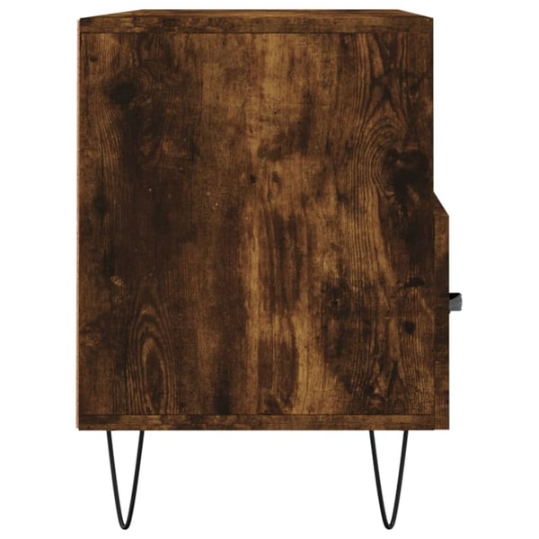 vidaXL TV-benk røkt eik 102x36x50 cm konstruert tre