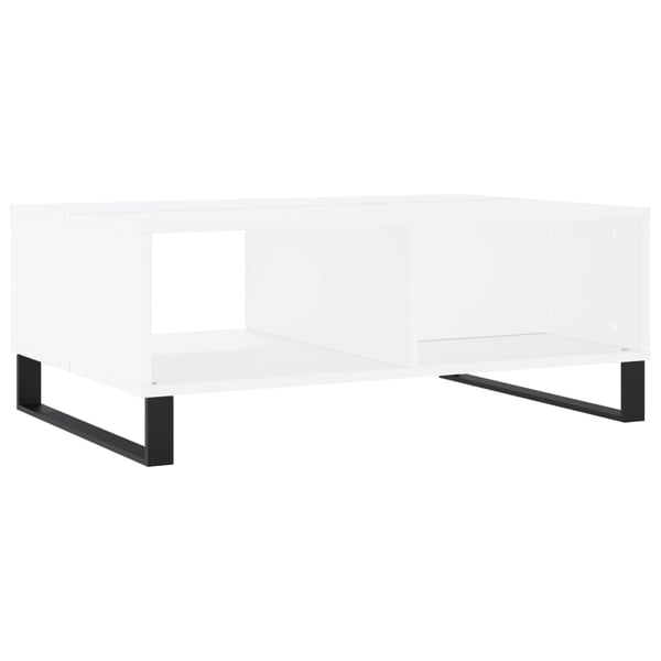 vidaXL Salongbord hvit 90x60x35 cm konstruert tre