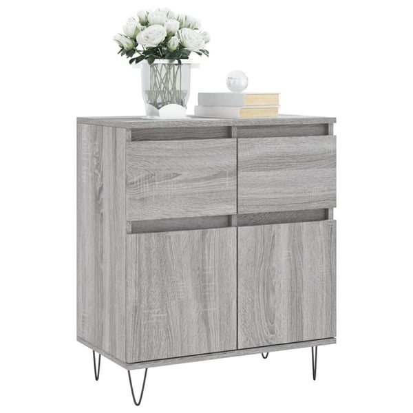 vidaXL Senkki harmaa Sonoma 60x35x70 cm tekninen puu