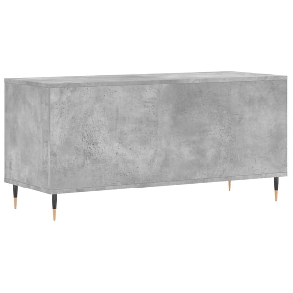 vidaXL Hifi-benk betonggrå 100x38x48 cm konstruert tre