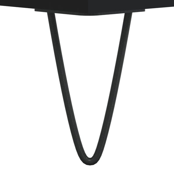vidaXL vinylskab 100x38x48 cm konstrueret træ sort