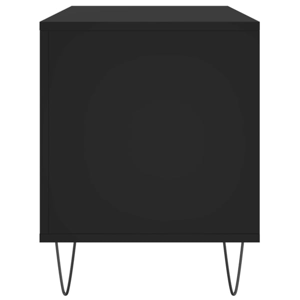 vidaXL vinylskab 100x38x48 cm konstrueret træ sort