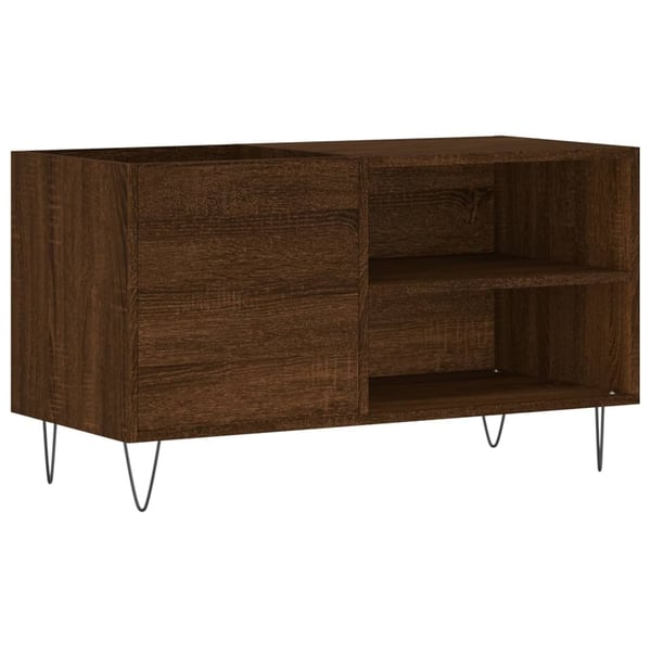 vidaXL LP-levyjen säilytyskaappi ruskea tammi 85x38x48 cm puu