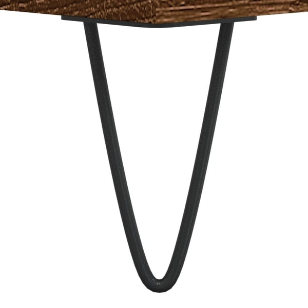 vidaXL vinylskab 85x38x48 cm konstrueret træ brun egetræsfarve