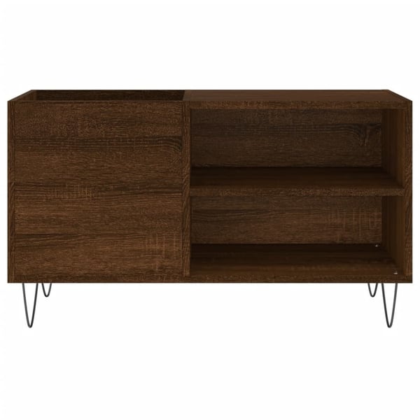 vidaXL vinylskab 85x38x48 cm konstrueret træ brun egetræsfarve