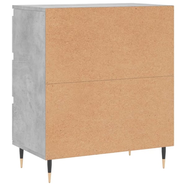 vidaXL Skjenk betonggrå 60x35x70 cm konstruert tre
