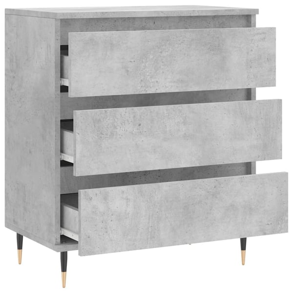 vidaXL Skjenk betonggrå 60x35x70 cm konstruert tre