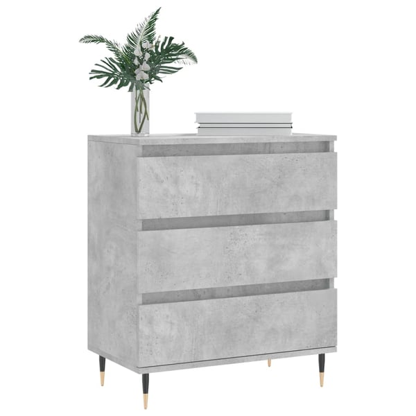 vidaXL Skjenk betonggrå 60x35x70 cm konstruert tre