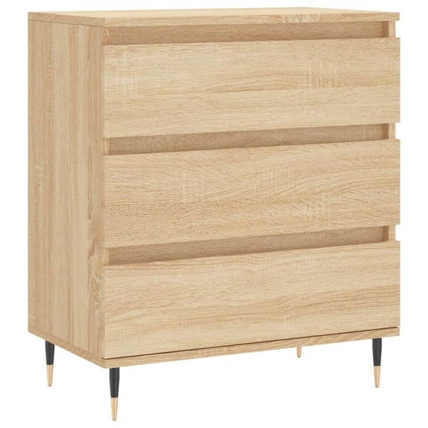 vidaXL Skjenk sonoma eik 60x35x70 cm konstruert tre