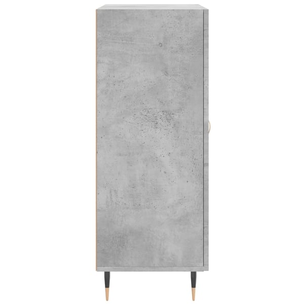 vidaXL Skjenk betonggrå 69,5x34x90 cm konstruert tre