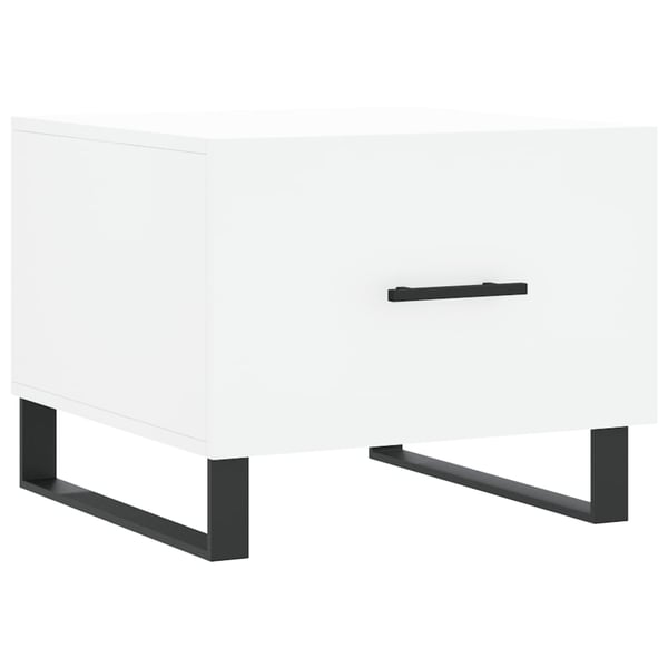 vidaXL Salongbord hvit 50x50x40 cm konstruert tre
