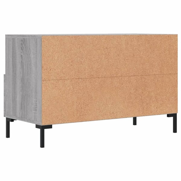vidaXL TV-benk grå sonoma 80x36x50 cm konstruert tre