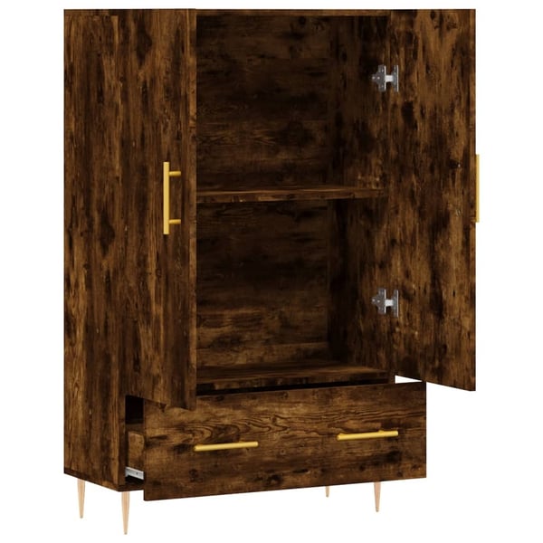 vidaXL skab 69,5x31x115 cm konstrueret træ røget sonoma-eg