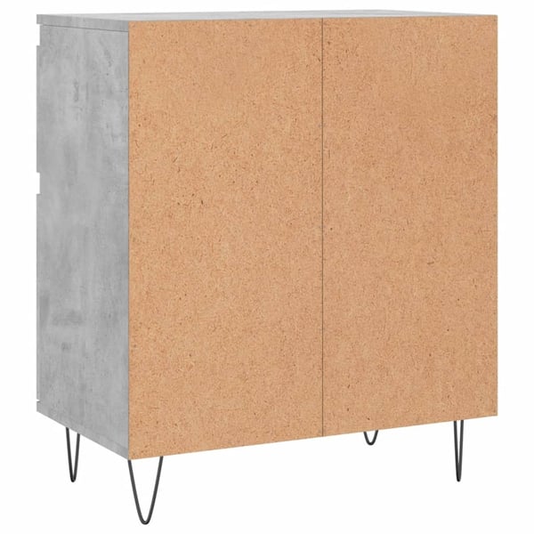vidaXL Skjenk betonggrå 60x35x70 cm konstruert tre
