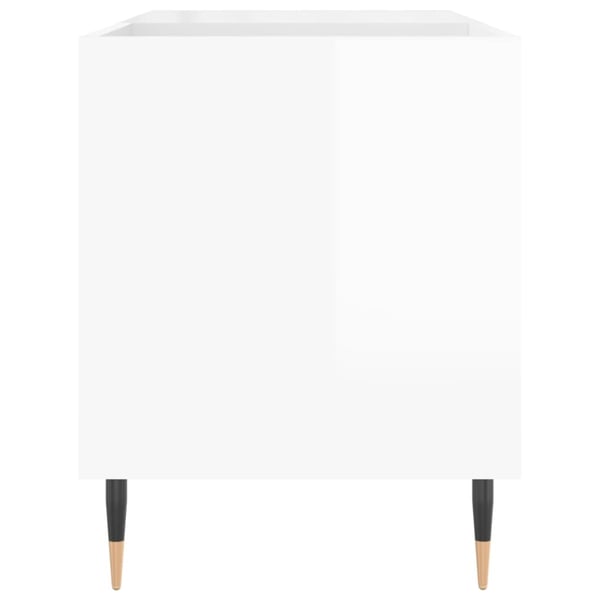 vidaXL vinylskab 85x38x48 cm konstrueret træ hvid højglans
