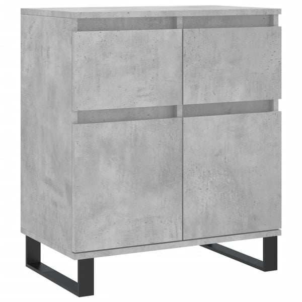 vidaXL Skjenk betonggrå 60x35x70 cm konstruert tre