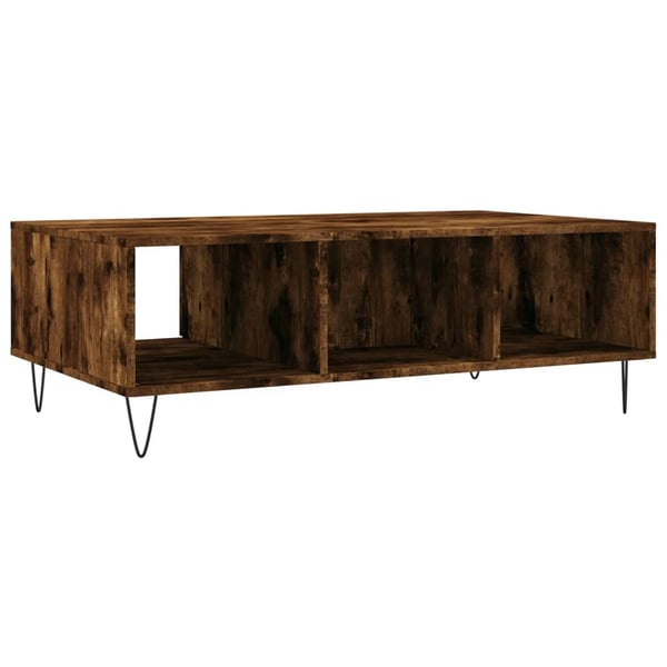 vidaXL sofabord 104x60x35 cm konstrueret træ røget egetræsfarve