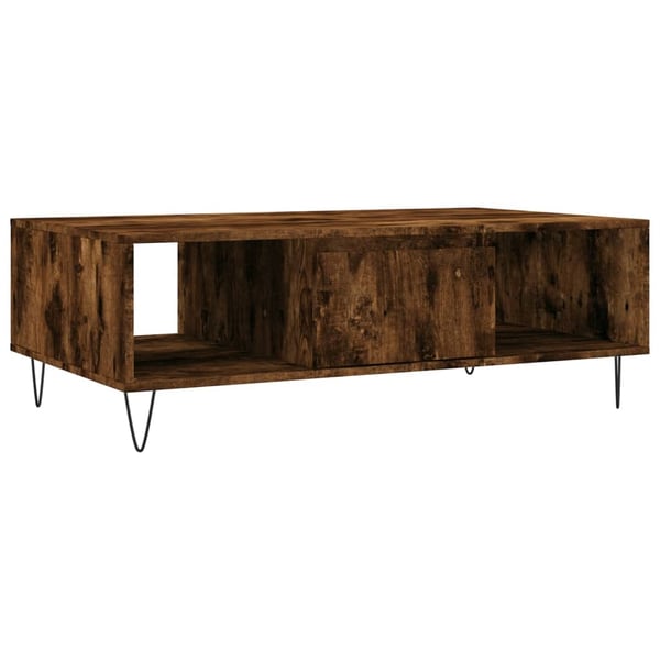 vidaXL sofabord 104x60x35 cm konstrueret træ røget egetræsfarve