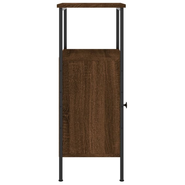 vidaXL sengeborde 2 stk. 41x31x80 cm konstrueret træ brunt egetræ
